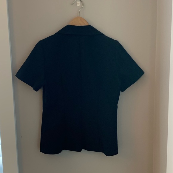 Garage Black Button-Up Short Sleeve Blazer - 5/6 - Picture 2 of 3